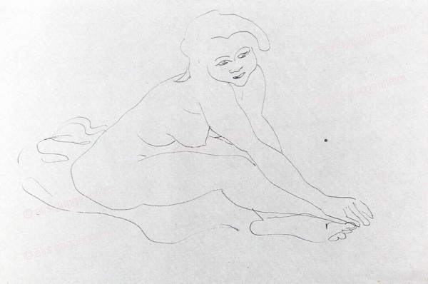 Sitzender weiblicher Akt