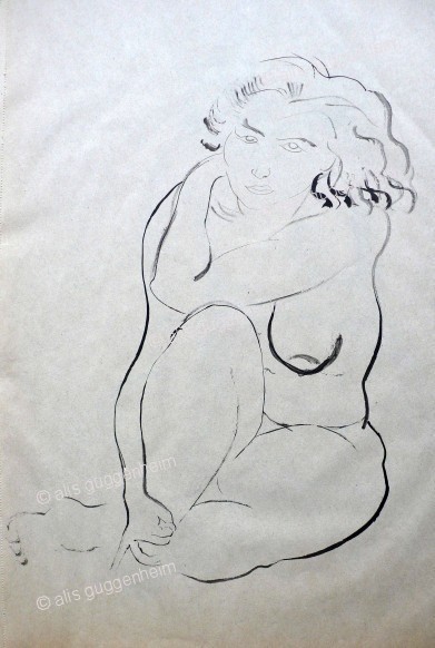 Sitzender weiblicher Akt