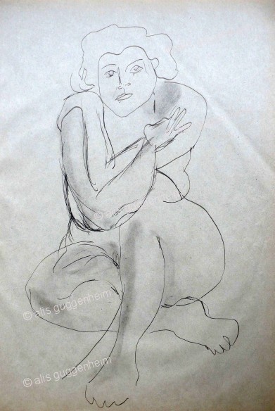 Sitzender weiblicher Akt