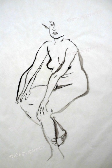 Sitzender weiblicher Akt