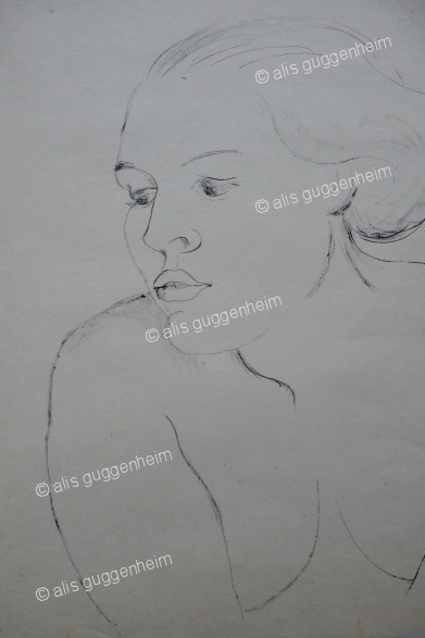 Akt mit weiblichem Oberkörper 