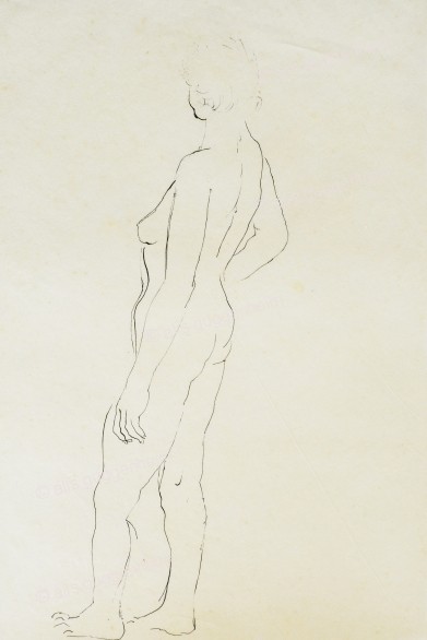 Weiblicher Akt stehend