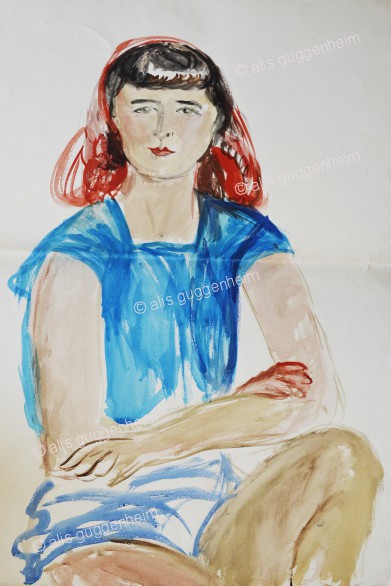 Weibliches Portrait sitzend