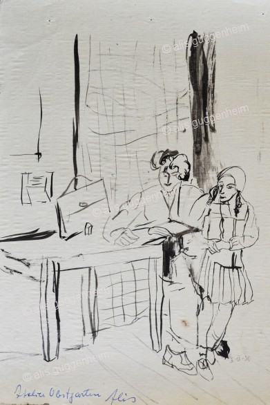 Mädchen mit erwachsener Person