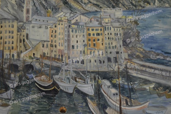 Hafen von Camogli, by Alis Guggenheim, 1948.