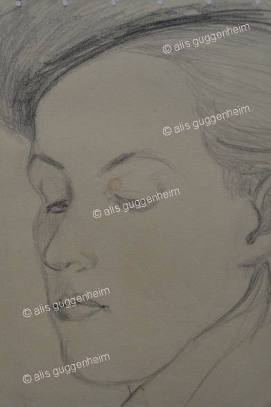 Frauenkopf im Profil