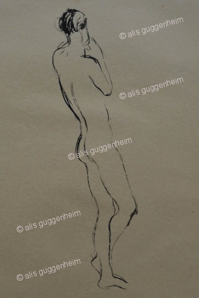 männlicher Akt von der Seite