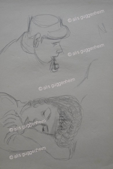 weiblicher und männlicher Kopf