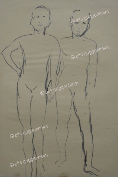 Zwei männliche Akte