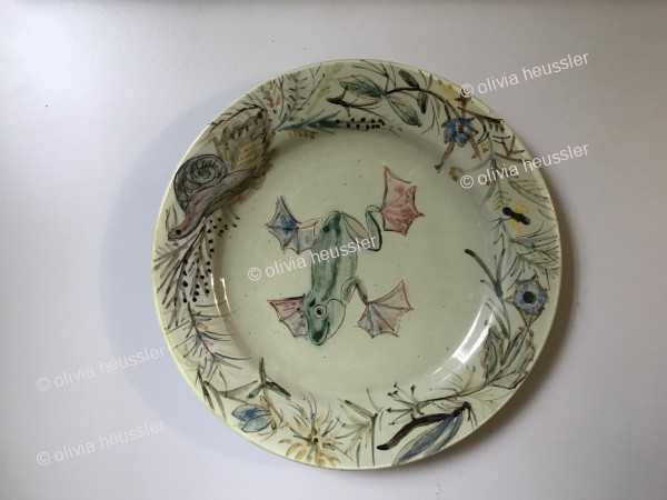 Teller bemalt