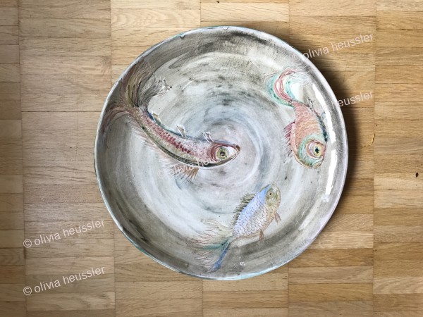 Teller Platte bemalt