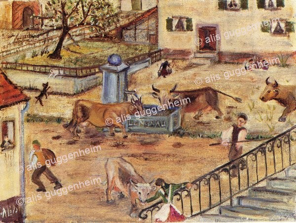 Der Dorfplatz von Lengnau