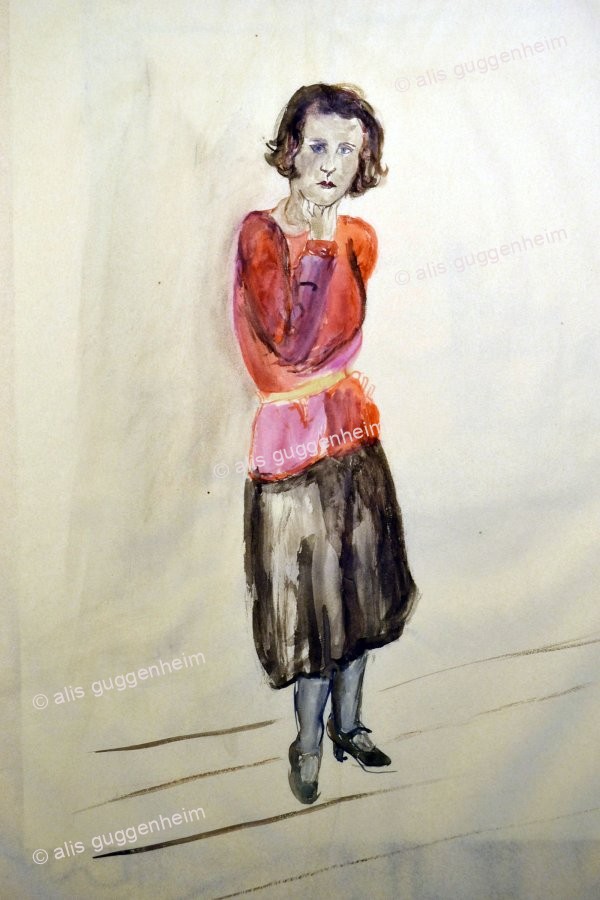 Frau stehend