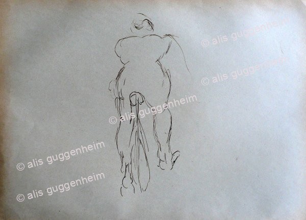 Radfahrer Rückenansicht