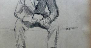 Lesender Mann