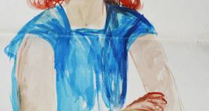 Weibliches Portrait sitzend