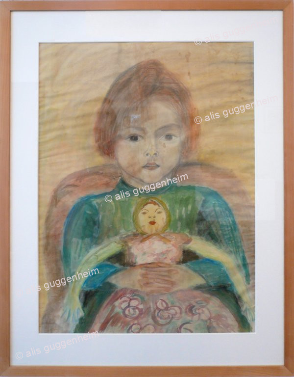 Mädchen mit Puppe
