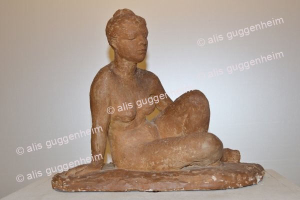 Sitzende Frau