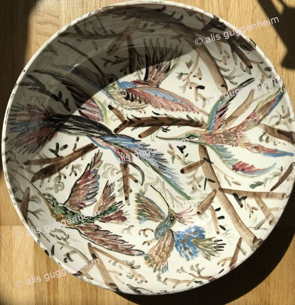 Schale mit Kolibris